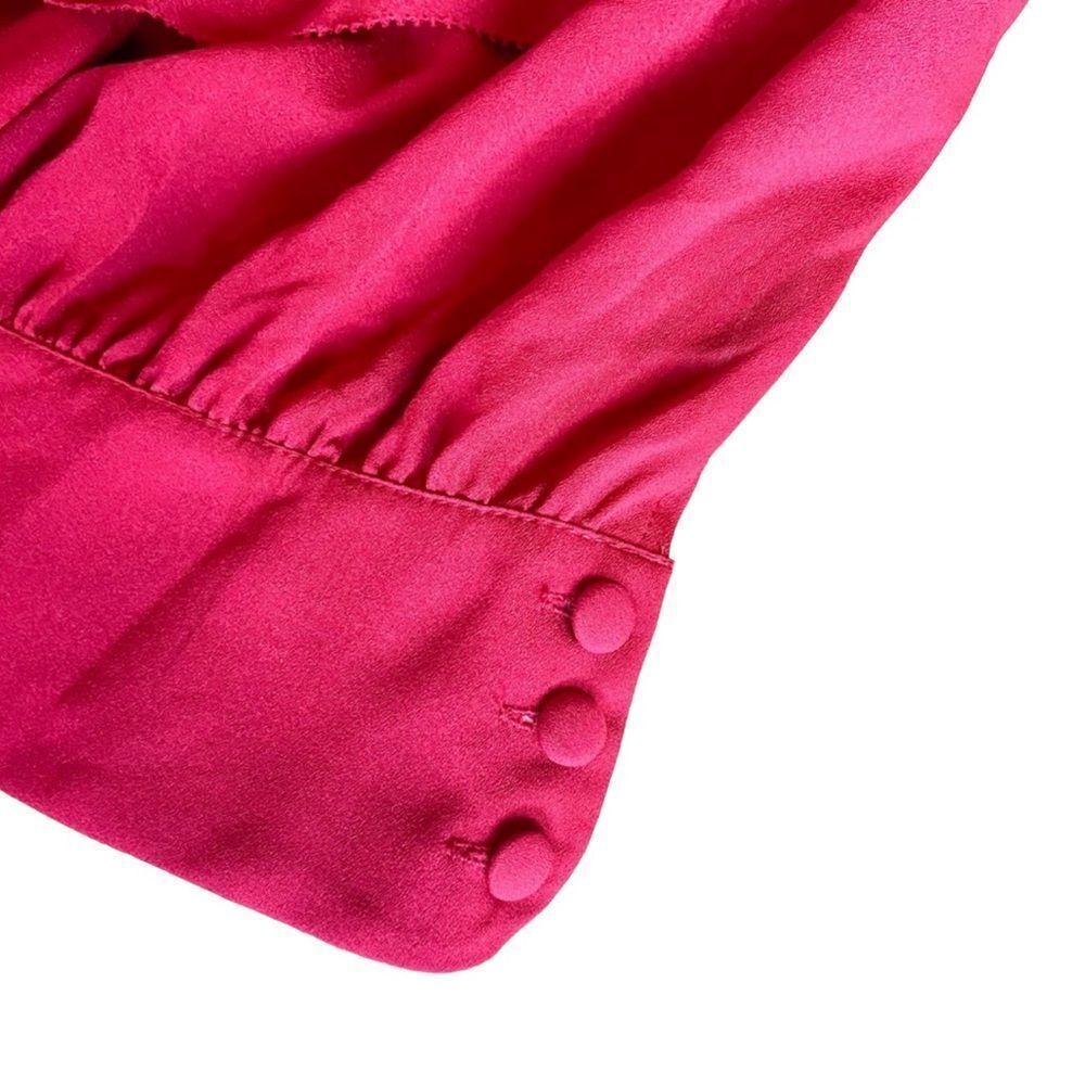 Alythea Women's Red Ruffle Cropped Tank Top | Size Small - Picture 5 of 6